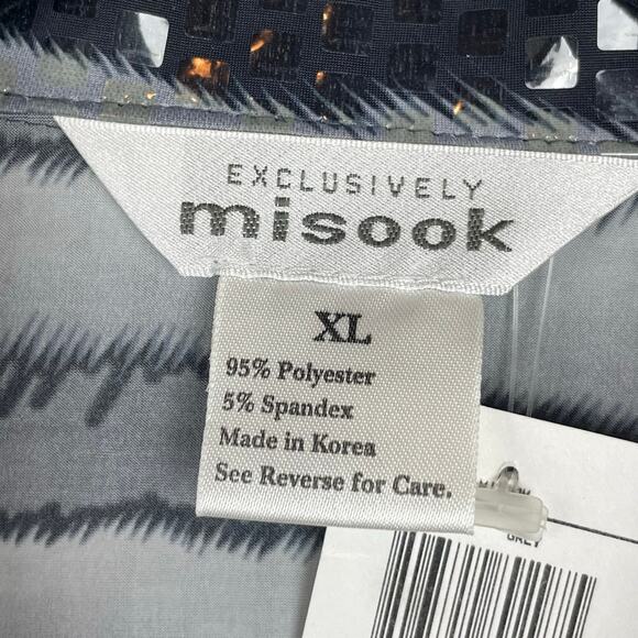 Misook Zebra Print Sequin Zip-Up Jacket XL Animal Print Statement Piece NWT - Picture 6 of 6